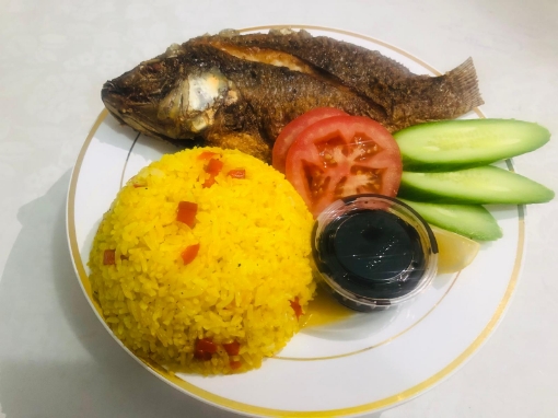 Picture of Pritong Tilapia with java rice